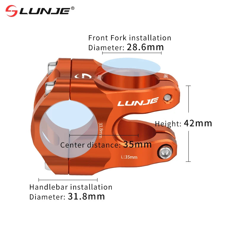 Handlebar Stem  Aluminum Alloy MTB Road Bike Stem  Ultralight High strength Short 31.8MM Bicycle CNC Stem DH/AM/XC Bicycle Parts