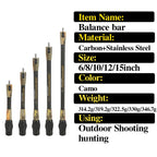 Archery Bow Stabilizer 3K Carbon Fibre Rod Stainless Steel Counterweight Bow Arrow Hunting Shooting Target Damper Shock Absorber