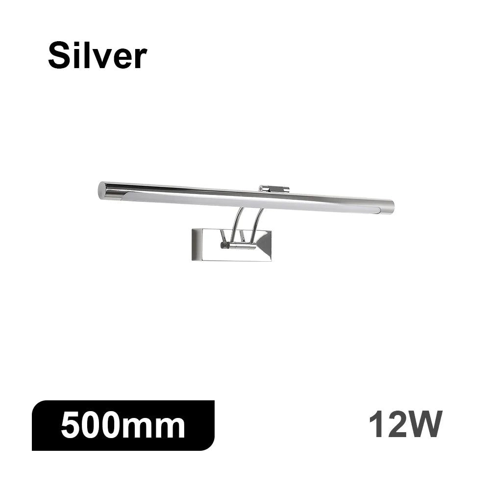 Modern Interior Wall Lamp 80 100cm Led Apply wall light Black Silver Bathroom Lighting Wall Mounted Picture Light Wall Sconce