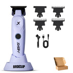 BRDCLIP  X Series White FA1T 7700RPM Professional Electric Hair Trimmer Hair Clipper For man carving DLC Blade Barber Shop Tool