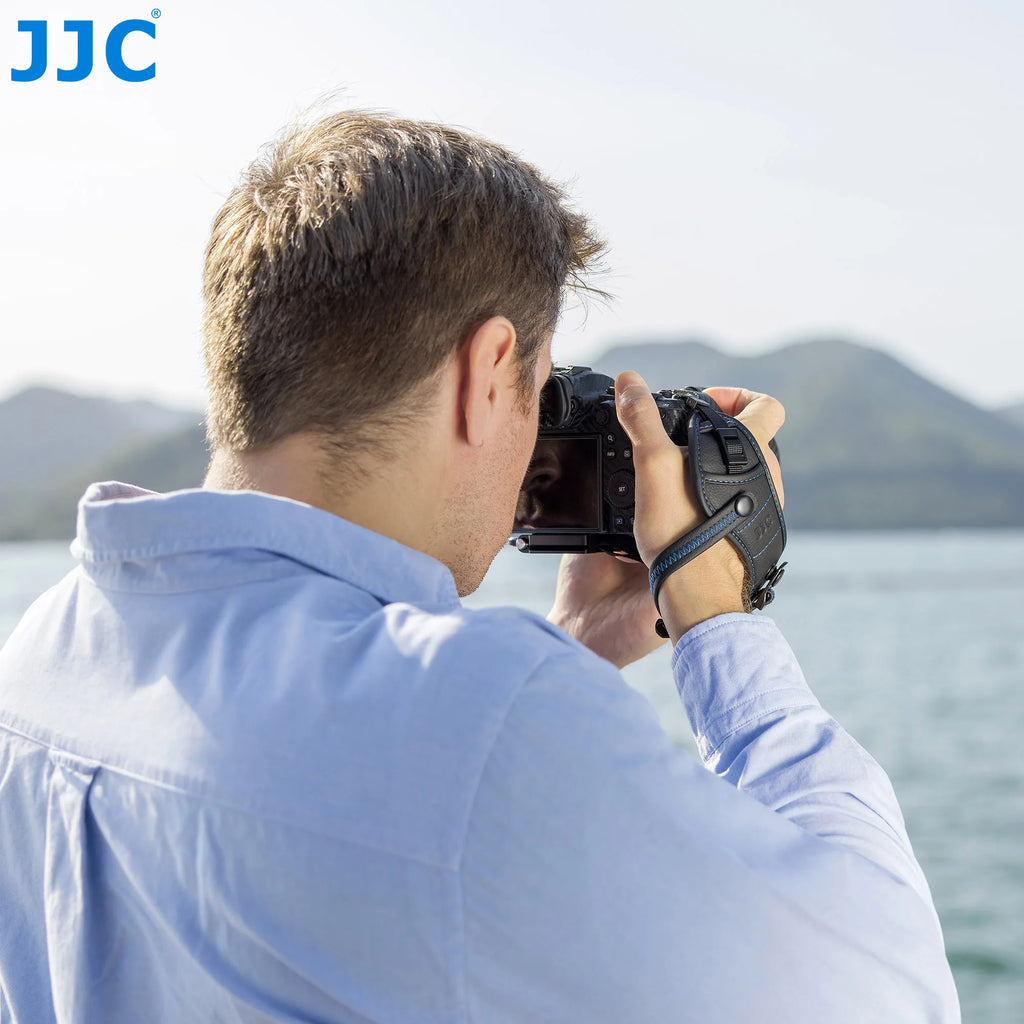 JJC DSLR Camera Hand Grip Strap with Arca Swiss Quick Release Tripod Mount Plate for Canon Nikon Sony Fujifilm Olympus Panasonic