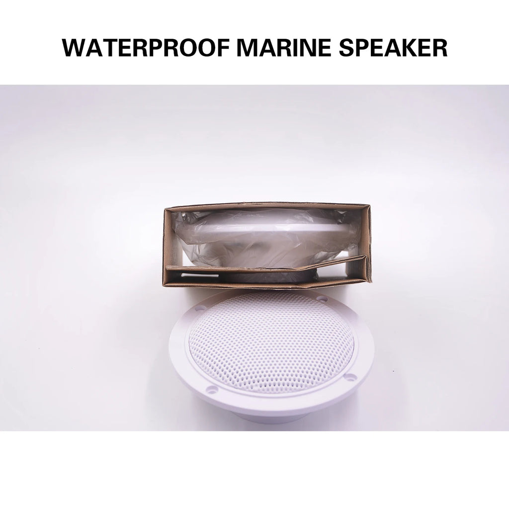 GUZARE Marine Speakers Waterproof for RV ATV UTV Golf Cart Motorcycle UV-Proof Outdoor Music Boat Speaker, 4 Inch,120Watts,2Pcs