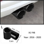 For BMW F10 F20 F30 F32 F34 F36 F48 Car Exhaust Muffler Tip Stainless Steel Pipe Chrome Trim Modified Car Rear Tail Throat Liner