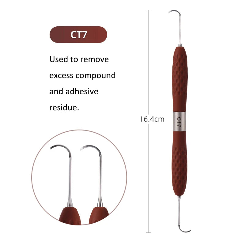 Dental Resin Spatulas Resin Filler Aesthetic Restoration Kit Silicone Handle For LM Resin Knife Plastic Dresser Dentistry Tool