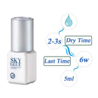 5ml Sky Glue Fast Dry Strong False Lash Adhesive Long Lasting 6-7 Weeks Eyelash Extension Glue Low Smell No Irritation