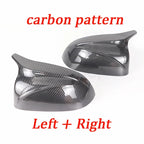 for BMW X3 G01 X4 G02 X5 G05 X7 G07 X6 G06 2018-2023 M style overlay Carbon Fiber Look Black Rearview Side Mirror cover Caps