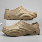 New Men's Anti-slip Chef Shoes Sandals For Men Working shoes waterproof fashion Garden Shoes Clogs For Beach Slippers Size 36-48