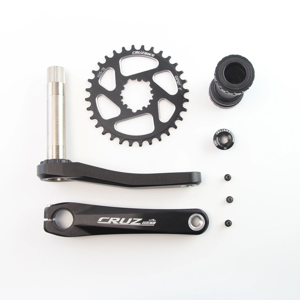 CRUZbike MTB Mountain Bike Kid's  Bicycle Crankset Crank 155/160/165/170/175mm Aluminum Alloy with Chainring 30/32/34/36/38T