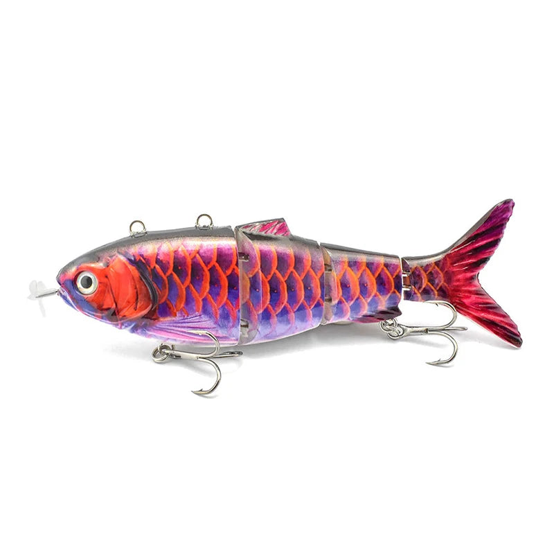 Automatic Swimbait Electric Robotic Fishing Lure 4-Segement Auto Multi Jointed Bait USB Rechargeable Wobbler Pesca Accessories