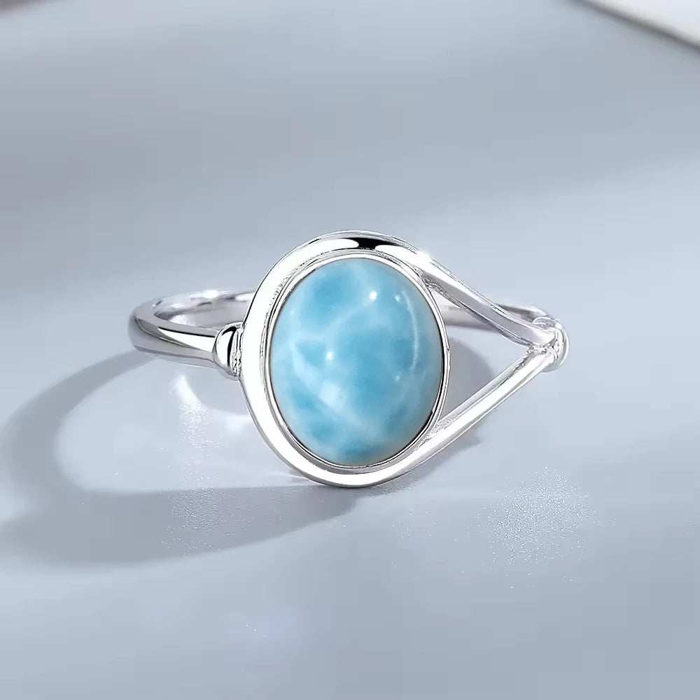 925 Sterling Silver Natural Stone Rings With Amethyst Simple Purple Oval Ring 8*10mm Fine Jewelry Friends Gifts for Women