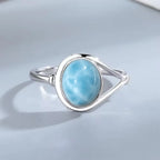 925 Sterling Silver Natural Stone Rings With Amethyst Simple Purple Oval Ring 8*10mm Fine Jewelry Friends Gifts for Women