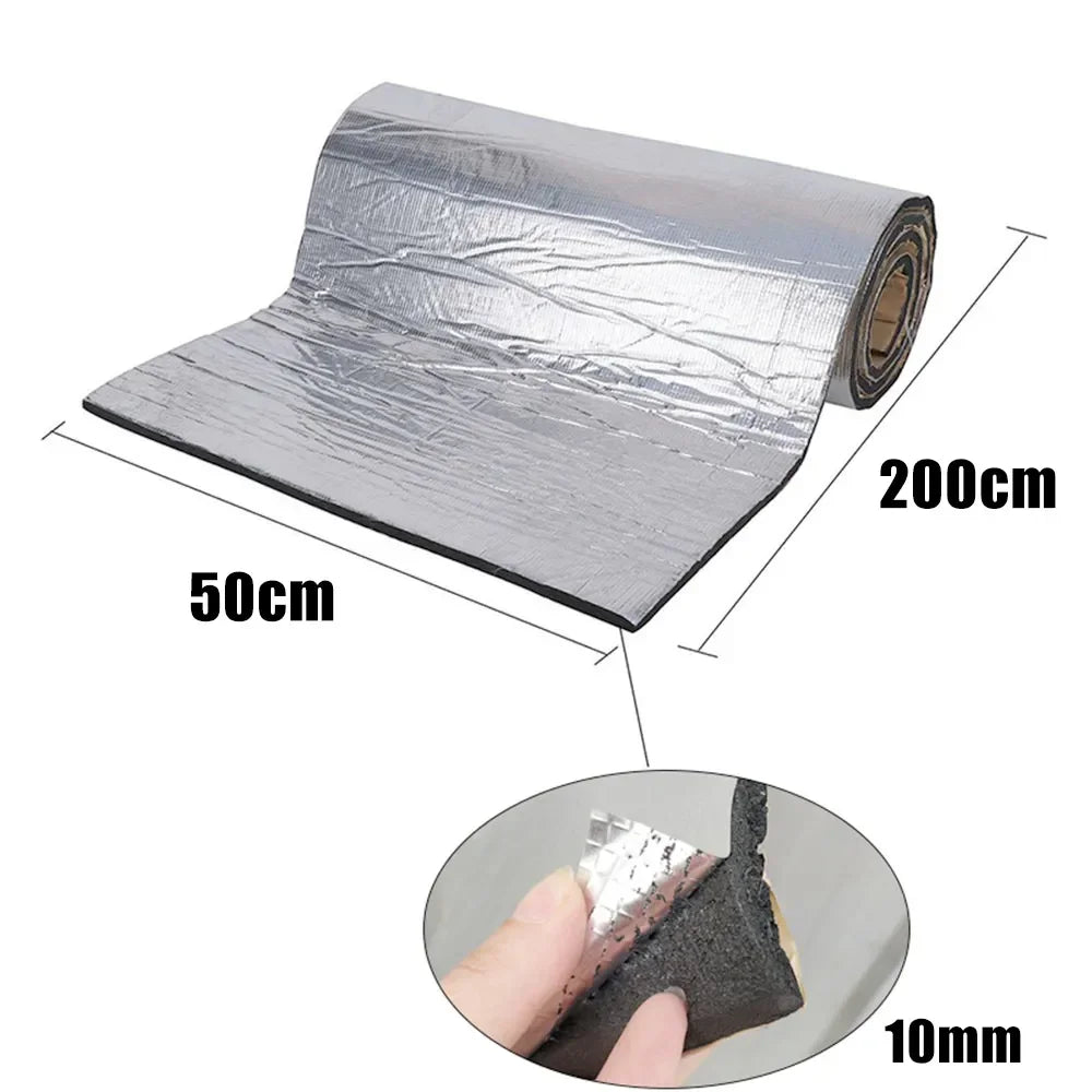 Sound Deadener Mat Auto Acoustic Thermal Mat Sound Proof Wall Panels Car Deadening Noise Insulation Mats for Car 5/10mm 200x50cm