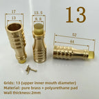 1PCS Brass Cane Crutch Tip with Anti-Skid 12mm-26mm for Hiking Pole Chair Leg Feet Replacement