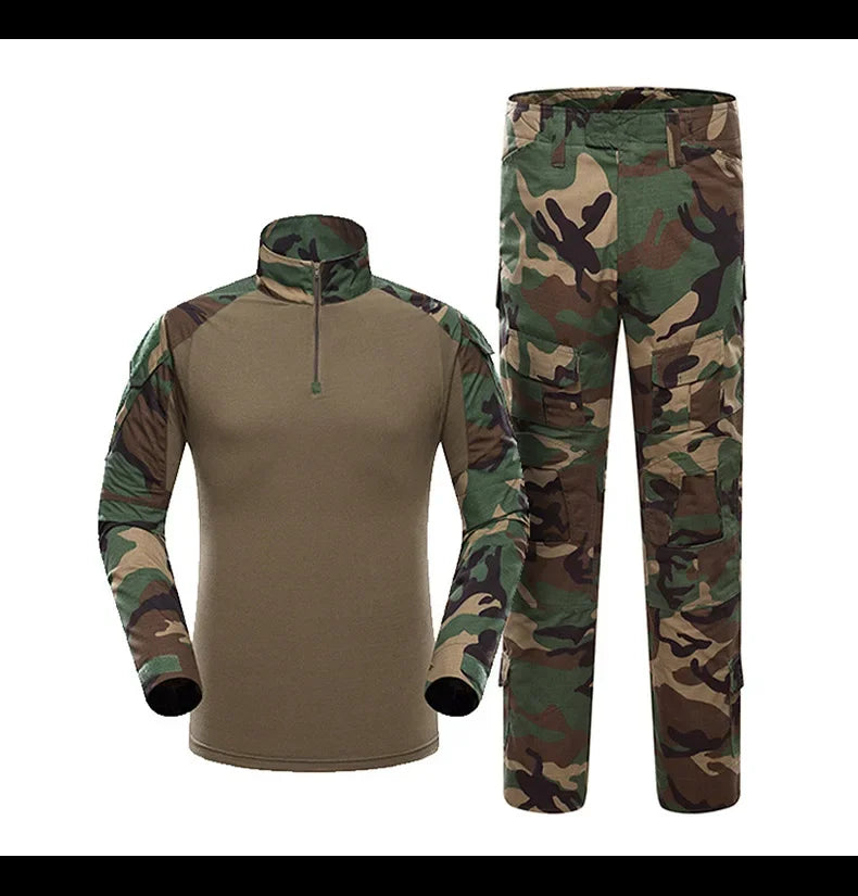 Tactical  Uniform Suits Milit Outdoor Camouflage Suit Hunting Shirts Pants Fish Trainning Airsoft Paintball Clothes Sets