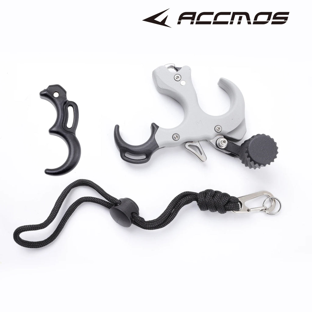 Colorful UV 3/4 Finger Release adjustable Compound Bow Release Aid Device Grip Archery Outdoor Shooting Hunting Accessory