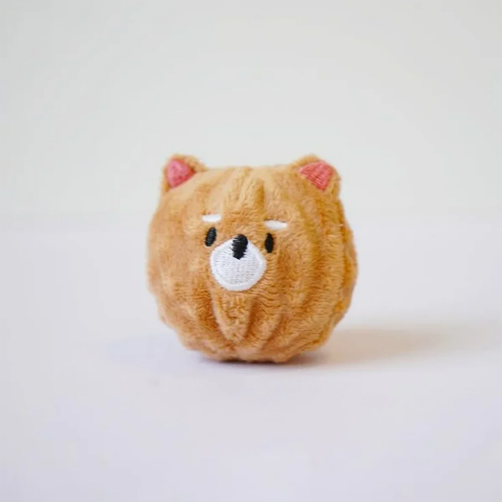 Squeaky Puppy Ball Toy - Spiked Bouncing Chew for Teeth Cleaning, Interactive Pet Toy for Small Dogs & Cats (Poodle/Bichon)