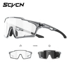 SCVCN Photochromic Cycling Sunglasses UV400 Sports Glasses, Multiple Styles