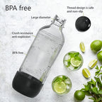 1L White PET Soda Carbonating Bottle - Ideal for Carbonated Beverages and Bottled Drinks