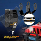 3 Inch Led Work Light Bar 12V Spotlights White And Yellow 4x4 Offroad Accessories LED Headlights Fog Lamp For Motorcycle Truck