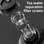 Insulated Stainless Steel Water Bottle with Handle, Black/Green 1.7L-3.2L Thermos