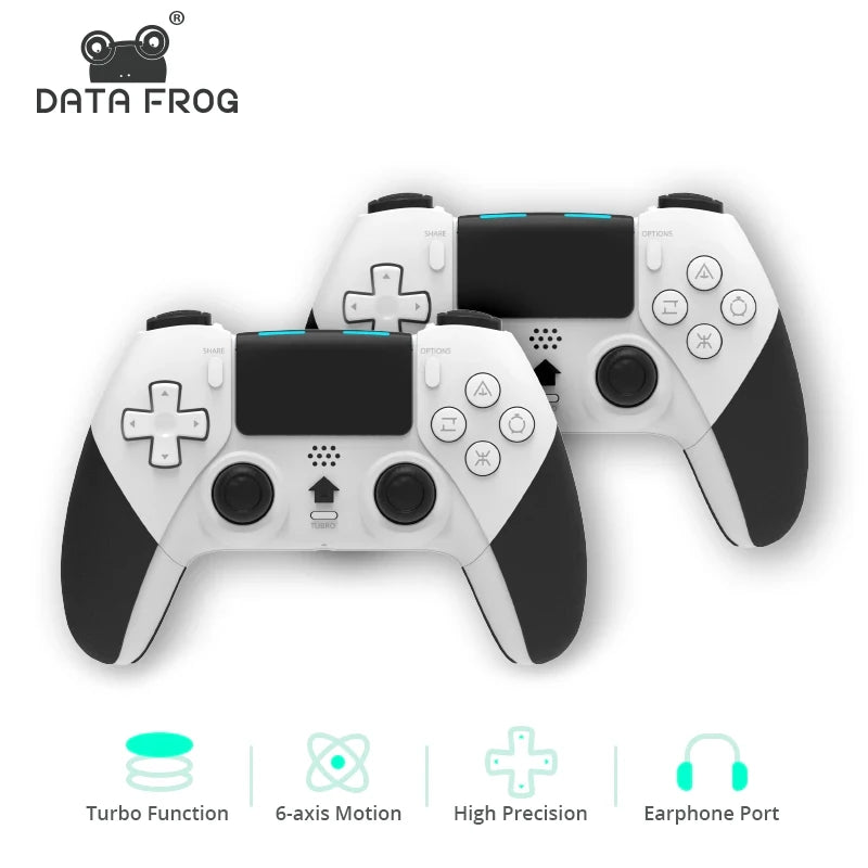 DATA FROG Bluetooth-compatible Wireless Controller For PS4 Gamepad For PC Joystick For PS4/PS4 Pro/PS4 Slim Game Console