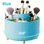 360° Rotating Makeup Organizer Storage Box, Cosmetic Brush & Lipstick Holder, 1pc