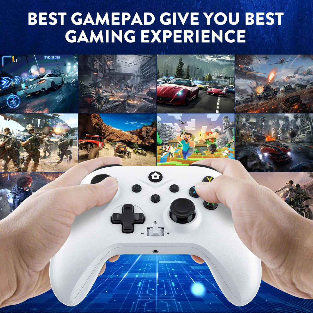 GAMROMBO Game Controller for XBOX ONE/SERIES S/X/PC Gaming 2.4G Wireless Joystick Remote Control Gamepad supports Windows 7/8/10