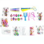 15000 Rainbow Luminous Rubber Bands Set for Children's Puzzle DIY Hand Woven Rubber Band Luminous Bracelet Loom