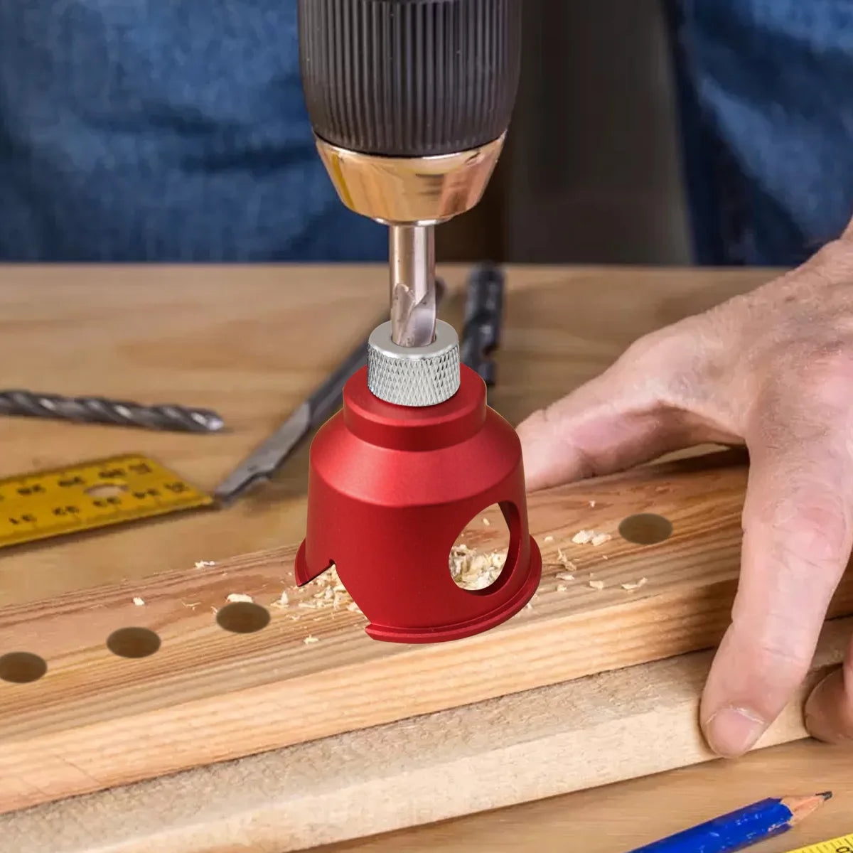 3-10mm Drill Fixture Pocket Hole Jig Vertical Drill Guide Locator Doweling Jig Positioner Straight Angle Guide Hole Puncher Tool