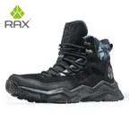 RAX Waterproof Hiking Shoes Men Winter Outdoor Sneakers for Men Snow Boots Plush Mountain Snowboots Outdoor Tourism Jogging Shoe