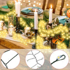 LED String Fairy Cluster Lights Green Wire Christmas Tree Lights Outdoor Garland New Year Street Home Party Wedding Decor Lamps