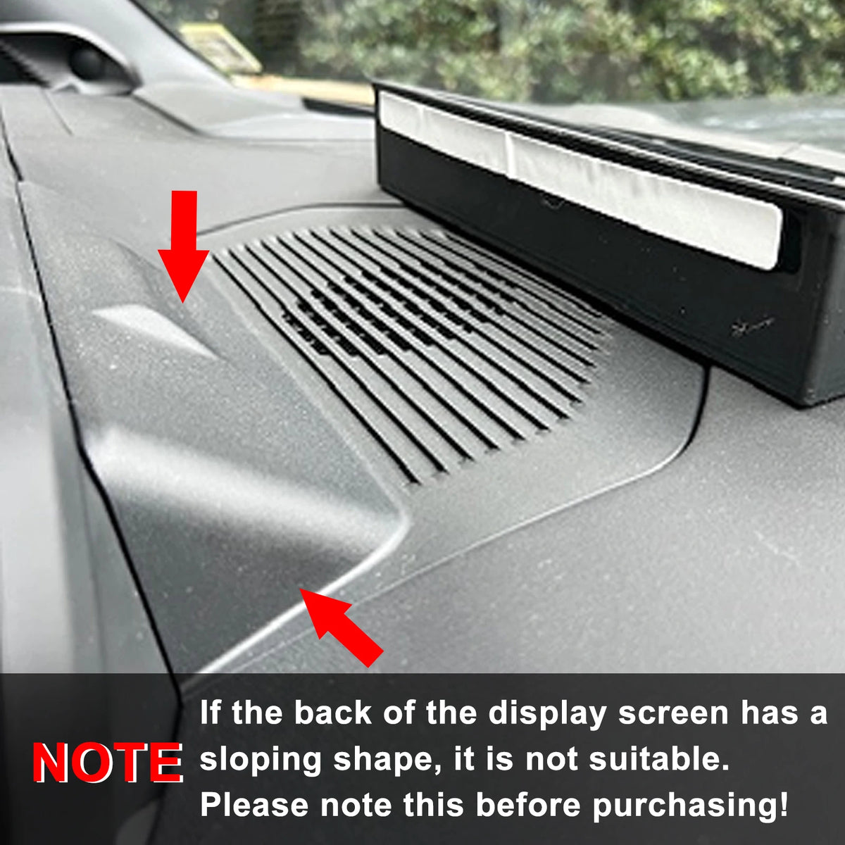 for 2024-2025 Toyota Land Cruiser Prado J250 LC250  Central Screen Rear Storage Box Car Dashboard Storage Tray Accessories Black