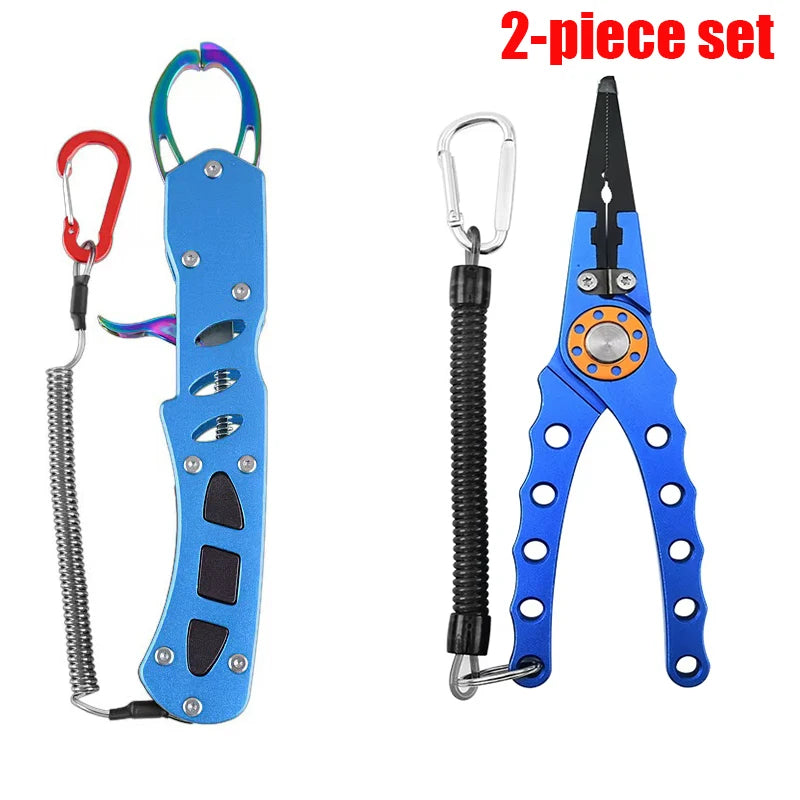 Fishing Pliers Line Cutter Multifunctional Knot Aluminum Alloy Scissors Hook Remover 150g 20CM Fishing Equipment