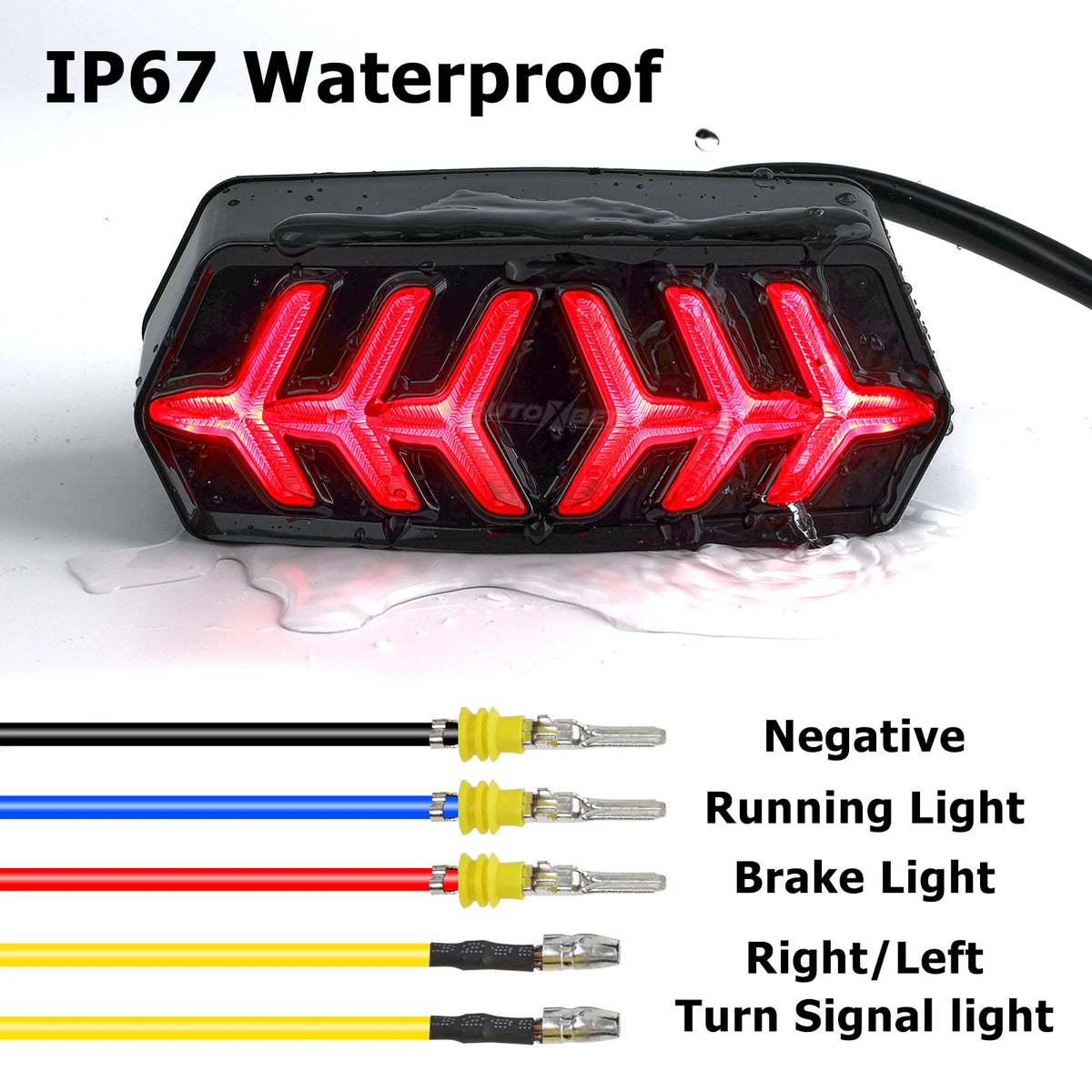 Smoked LED Tail Brake Light Integrated Sequential Turn Signal For Honda GROM MSX125 CB650F CB650F CTXN700 Motorcycle Accessories