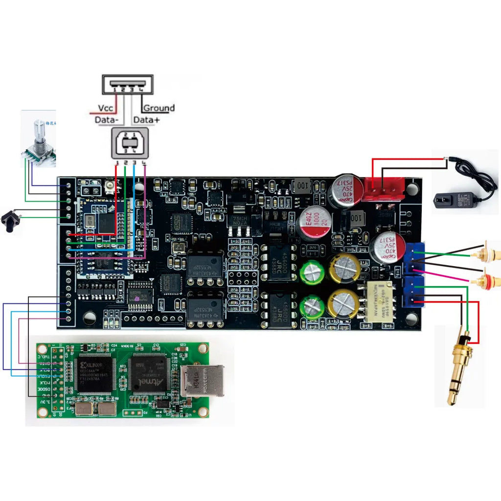 ES9039Q2M Bluetooth 5.4 QCC5181 Decoder Board LHDC 192K I2S DSD IIS DAC