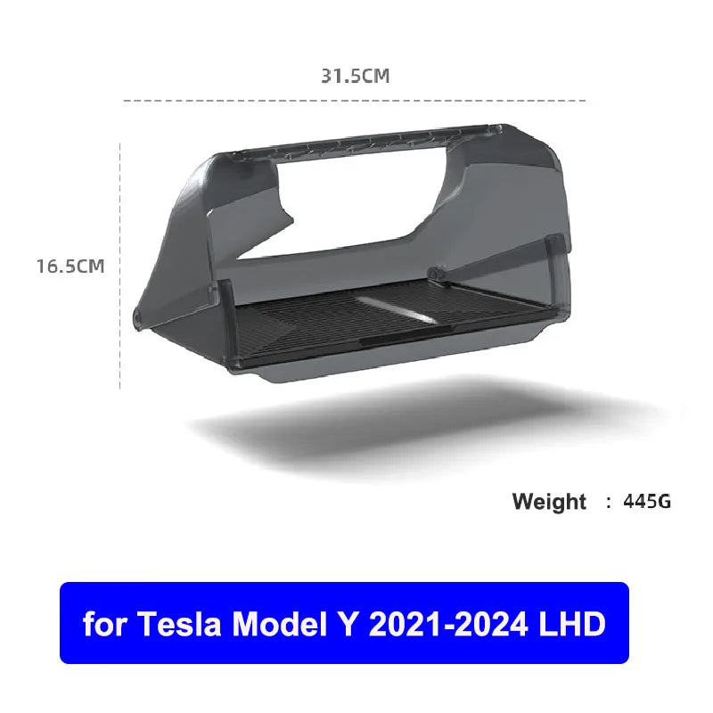For Tesla New Model 3 Y Juniper Highland 2025-2020 2026 Car Hidden Under Screen Storage Box Central Control Organizer Case Tray