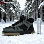 Baasploa Men Winter Sneakers Casual Skateboard Shoes for Men Comfort Plush Warm Cotton Shoes Non-Slip Outdoor Male Sneakers