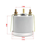 2"52mm 12V Car Auto Vacuum Gauge -30~0 In.Hg Displaying Smoke Lens Racing Car Vacuum Meter White LED