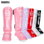 Muay Thai Shin Instep Guards Thickened Leg Protectors, Sanda Boxing Taekwondo, S-L, Multi-Color