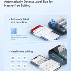 NIIMBOT B1 Bluetooth thermal label printer 2 inch portable sticker maker with tapes