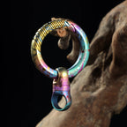 Titanium 360° Rotatable Keychain Keychains 32MM Key Ring Multicolor Titanium Keyring Accessories EDC Outdoor Tool