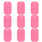 100Pcs Dog Tag Military Pet Id Tags Aluminum Name Pendant Blank Dog Tags Personalized Customized Dog Tag