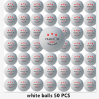 Huieson 3 Star Ping Pong Balls 50~100 PCS ABS 40+ New Material Table Tennis Balls Ping Pong Balls For Competition