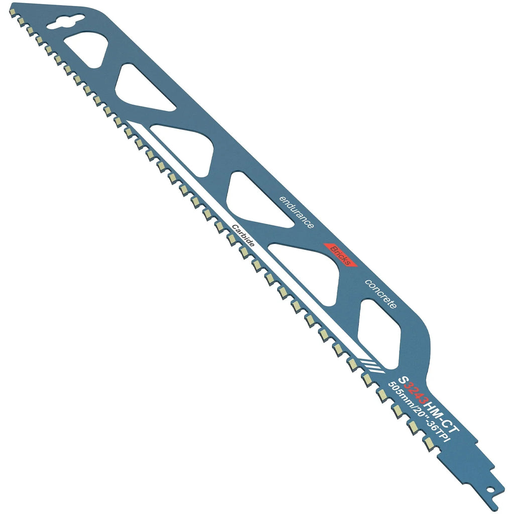 Reciprocating Saw Blade 10/12/18/20in Universal Cutting Recip Sabre Saw Blade Masonry Cutting Blade for Cement Composite Panels