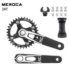 Hollowtech connecting rods 104 bcd 24mm MTB Integrated crankset 170mm mountain bike lightweight crank arm Monoplate cranks