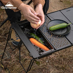 CAMPINGMOON CK-11 Outdoor Camping Travel Picnic Cutlery Utensil Stainless Steel Food Container Vegetable Box