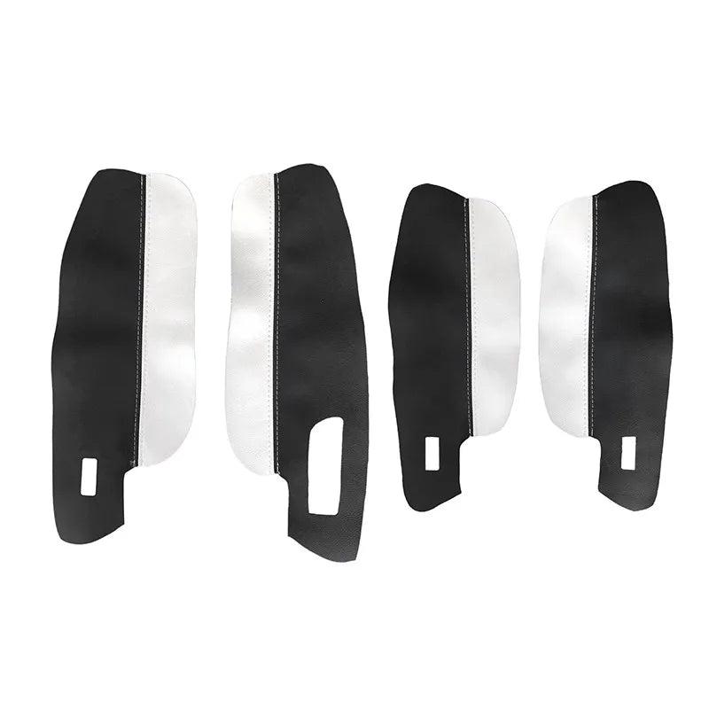 Soft Leather Armrest Cover For VW Golf 7 2014 2015 2016 2017 2018 4pcs Car Door Panel Armrest Cover Sticker Trim Interior Parts