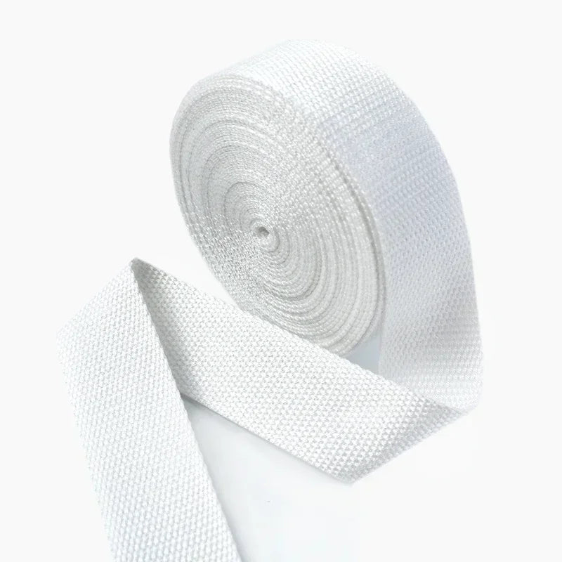 4Meters 1.3mm Thick Cotton Webbing Tapes 20-50MM Backpacks Strap Band Garment Ribbons Belt DIY Sewing Decoration Accessories
