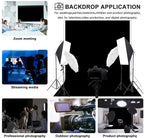 2*3M Backdrop Background for Photography Photo Booth Backdrop for Photoshoot Background Screen Video Recording Parties Curtain