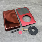 Red Front Faceplate Back Case Housing Black Click Wheel Center Red Button Bezel For iPod 6th 7th Classic 80GB 120GB 160GB